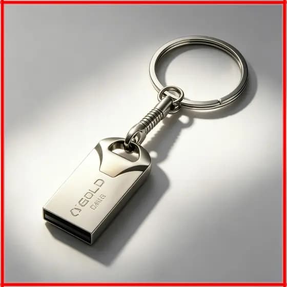 Mini Pendrive Metálico com Chaveiro A'Gold Alta Velocidade Várias Capacidades