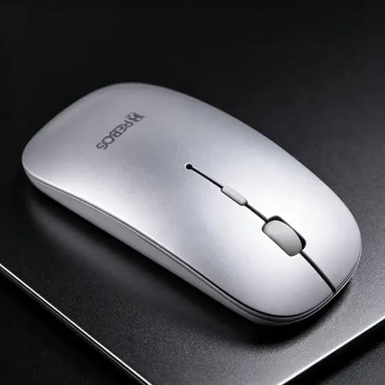 Mouse Sem Fio Hrebos Wireless 2.4Ghz Recarregável Bluetooth Para Windows Notebook iOS Macbook