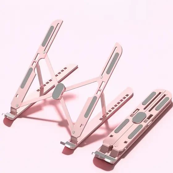 Suporte para Tablet para Laptop em liga de alumínio, suporte portátil dobrável ajustável, suporte de carga estável