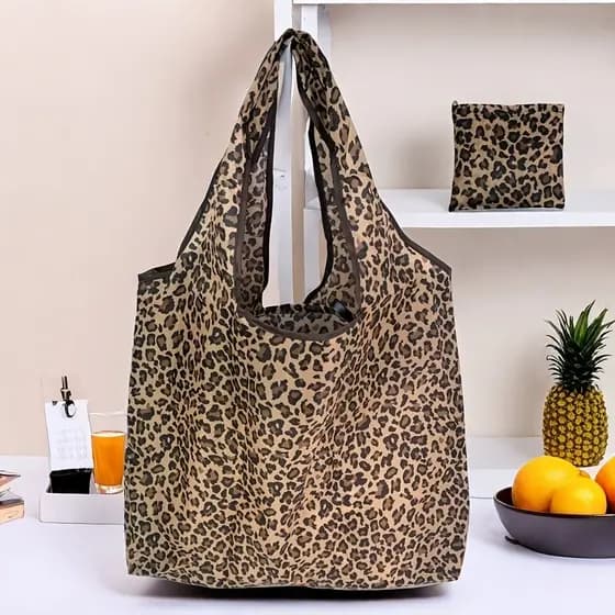 1 bolsa de ombro feminina reutilizável, bolsa de pano de compras portátil, compras dobráveis de supermercado, adequada p