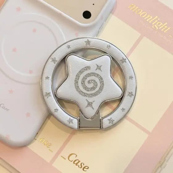 Suporte magnético para telefone Star, 360°Suporte magnético giratório de anel para celular, suporte dobrável multiângulo