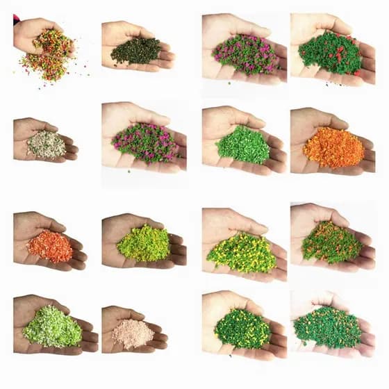 Pó para modelagem de árvores, pó simulado de árvore, materiais para modelagem artesanal DIY, flores de jardim, partícula