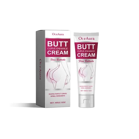 Creme para Levantamento de Glúteos OceAura, Massagem para Glúteos, Firmador da Pele, Emagrecedor, Realçador de Curvas Co
