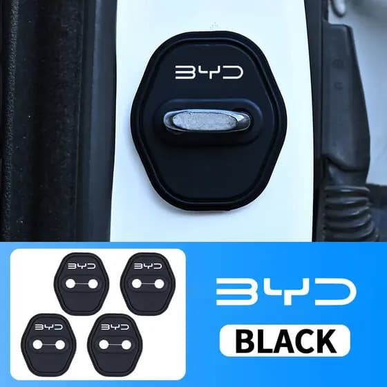 4 Peças de Capa Protetora de Silicone Específica para Fechadura de Porta de Carro BYD para BYD Dolphin Mini Song Seagull