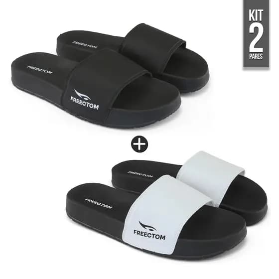 Kit 2 Chinelos Slide Masculino Novo Macio Leve Promoção Barato