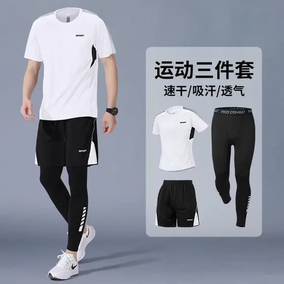 Alemão verão esportes terno de secagem rápida roupas de Fitness correndo novo solto ciclismo Badminton camisa calças de