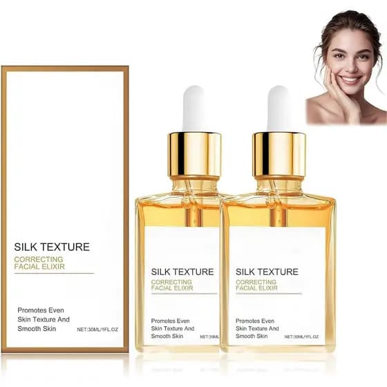 2PCS Óleo Corporal de Seda, Óleo Corporal de Seda para Mulheres, Óleos Corporais Hidratantes com Vitamina E e Ácido Hial