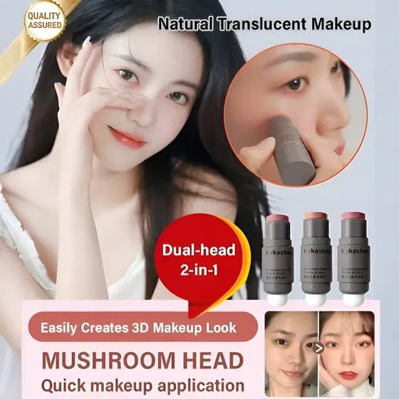 【Três em Um】Multiuso Bastão de Blush Bastão de Blush/Blush Cremoso/Para Todos