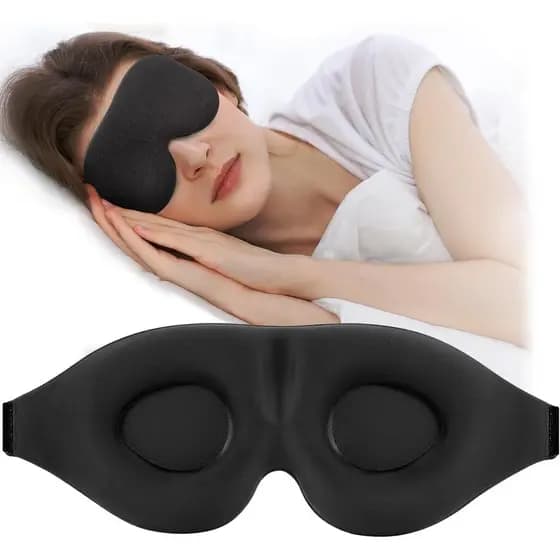 Máscara de Dormir ZGG para Quem Dorme de Lado, Máscara de Olhos Bloqueadora de Luz para Mulheres e Homens, Venda Noturna