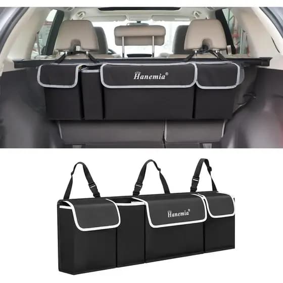 Organizador e Armazenador para Porta-Malas de Carro, Organizador Suspenso para Banco Traseiro de SUV, Caminhão, MPV, Imp