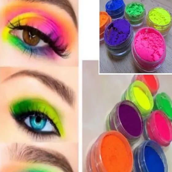Kit com 6 sombras néon carnaval