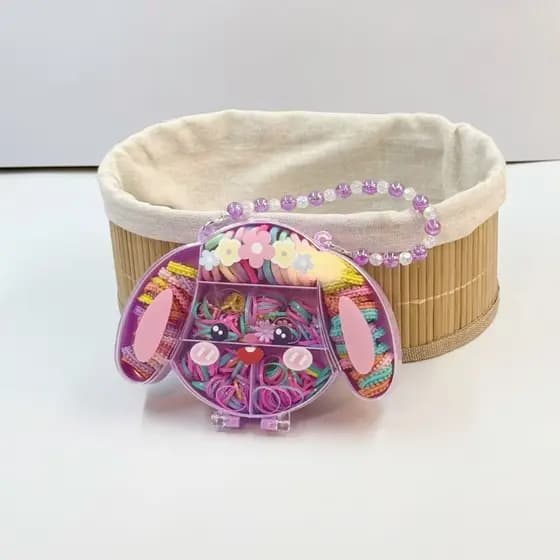 Elasticos De Cabelo Coloridos Mistos Com Clipes Penteados Bolsa Alça Infantil Prendedor Lacinhos Chuchinha De Menina