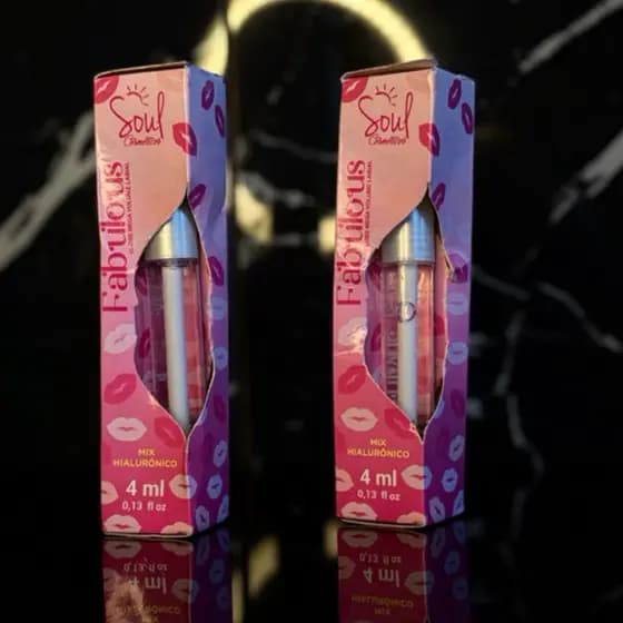Gloss labial mega volume Fabulous gloss labial, gloss mega volume, brilho labial, lábios volumosos, gloss hidratante