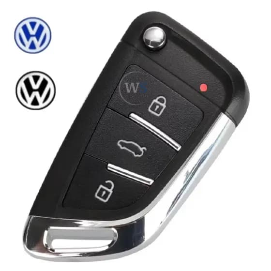 Chave Canivete Vw Alarme Positron Modelo B29 Preta