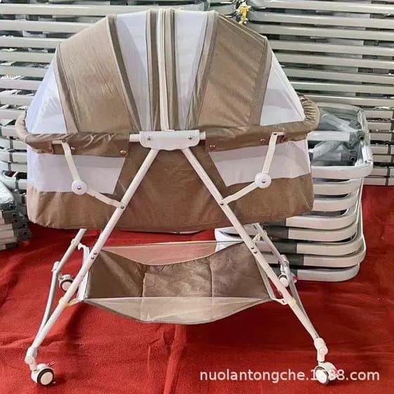 Berço dobrável móvel recém-nascido cama multifuncional berço portátil cama de enfermagem cama de bebê
