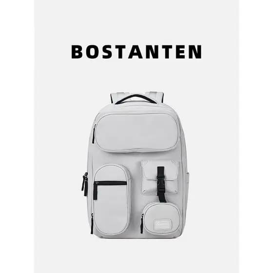 Boss Denton Mochila Masculina Novo Estilo 2026 Moda Estudante Universitário Campus Computador de Grande Capacidade Mochi