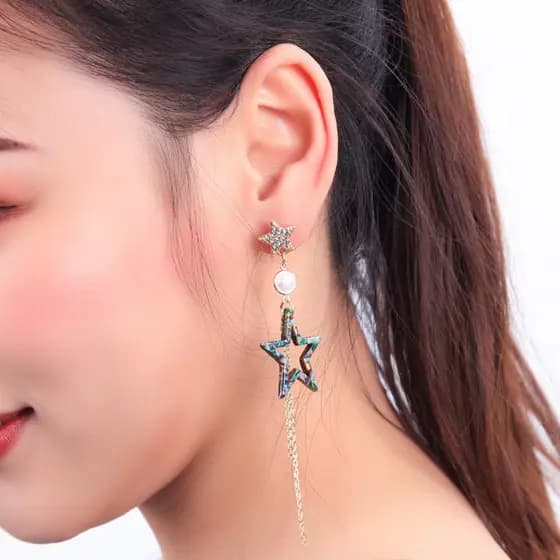2019 novo estilo na moda temperamento único longo exagerado brincos 925 agulha de prata pérola diamante-cravejado borla