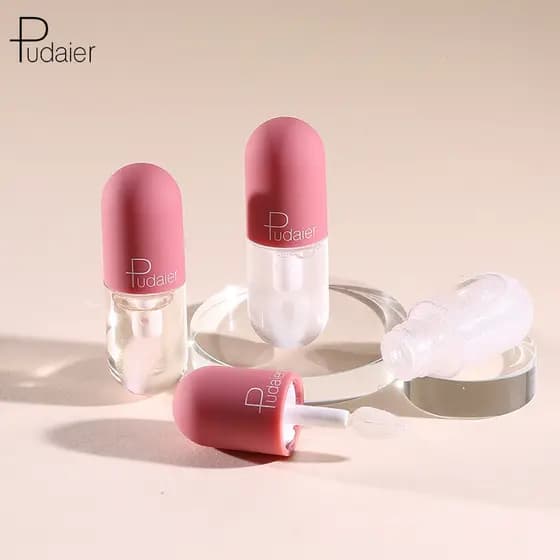 Mini cápsula brilho labial hidratante transparente que muda de cor brilho labial brilho labial mini cápsula labial