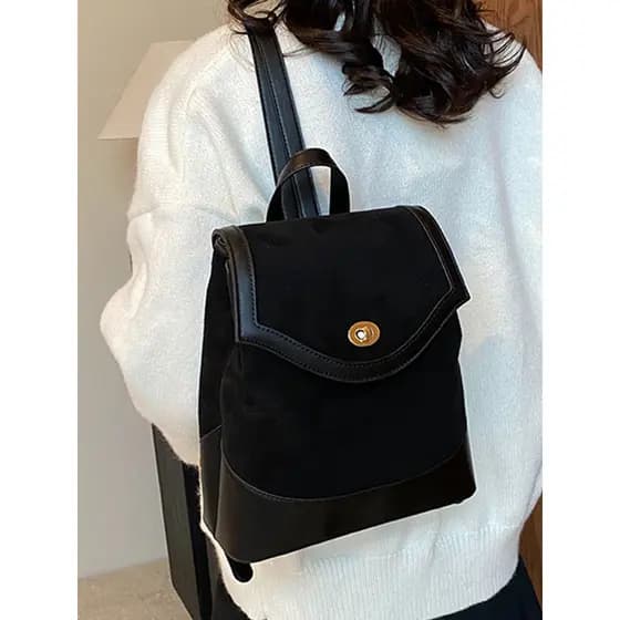 Francês MKCLACK estilo Retro Casual outono inverno Commuter mochila estudante viagem clássico All-Match mochila feminina