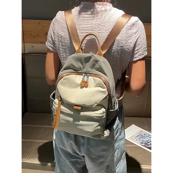 França MKCLACK clássico 2025 primavera mochila de viagem feminina leve All-Match saco de escola repelente de água mochil