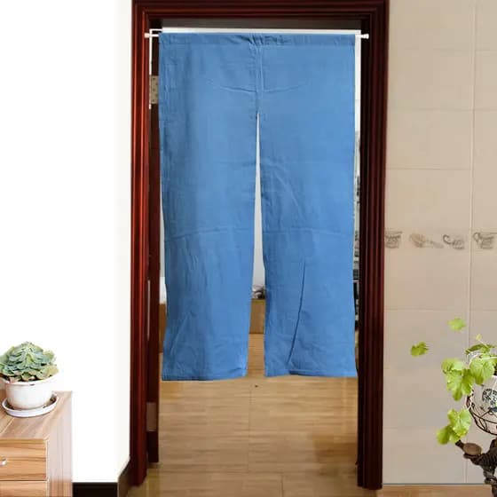 Lanyan Cortina de porta de pano Tie-dye feita à mão Cortina divisória para sala de estar Cortina suspensa de tecido de a