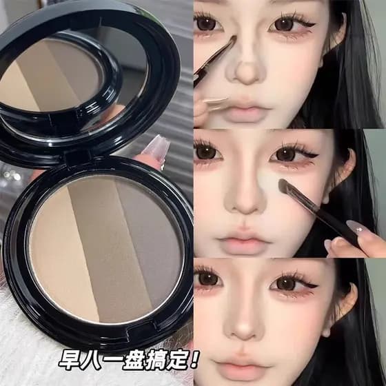Li Jiaqi recomenda novo estilo de três cores destacando corretivo Blush corretivo iluminando tudo-em-um placa Glitter fo