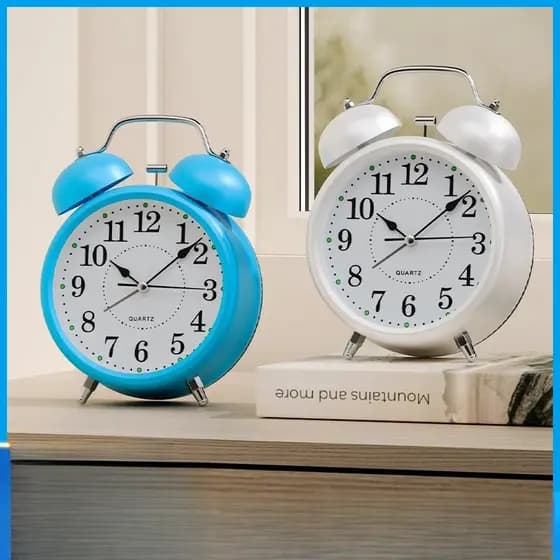 3 Polegada simples despertador estudante despertador poderoso acordar despertador crianças despertador tempo de caminhad