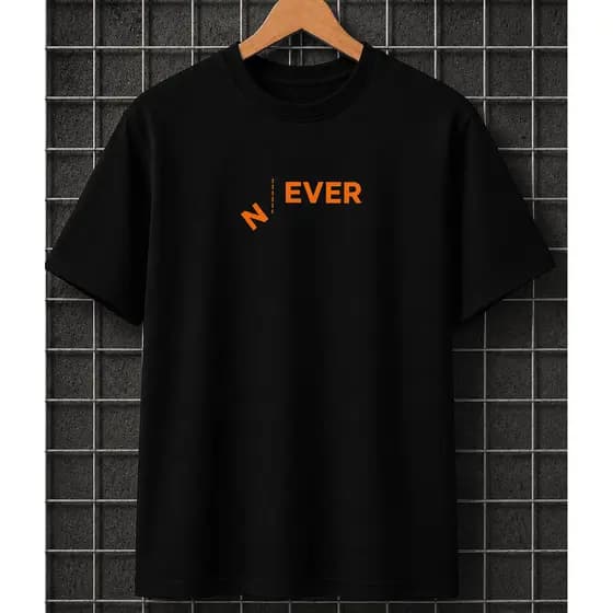 Camisetas Masculinas N'ever Adulto - Camiseta Premium 100% Algodão / Estilo, Moderno e Conforto