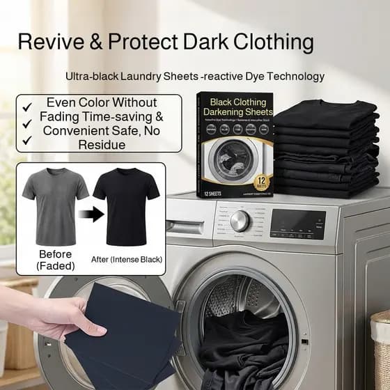 Roupas Pretas Restaurar Cor Preto Intenso Lavagem Doméstica
