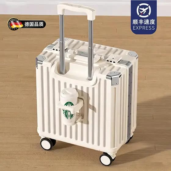 Mala pequena alemã 67cm, estojo de embarque 60cm, pequeno, leve, feminino, 2026, novo estilo, carrinho de viagem, estojo