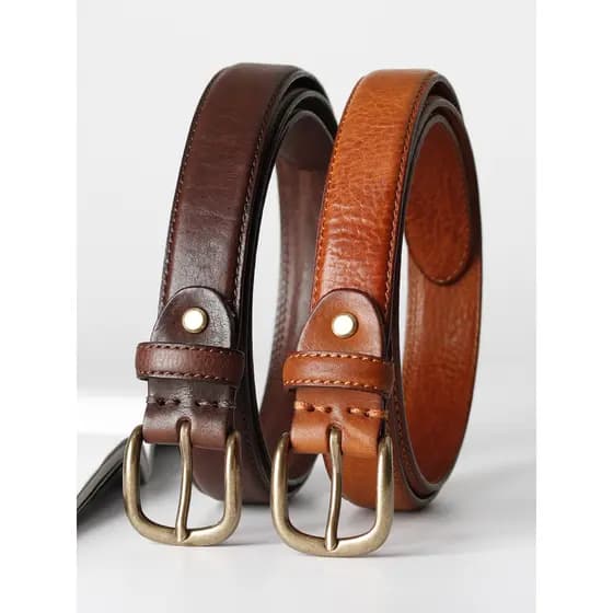 Novo cinto de couro Retro feminino puro couro simples All-Match cinto feminino estudante Jeans cinto masculino cinto dec