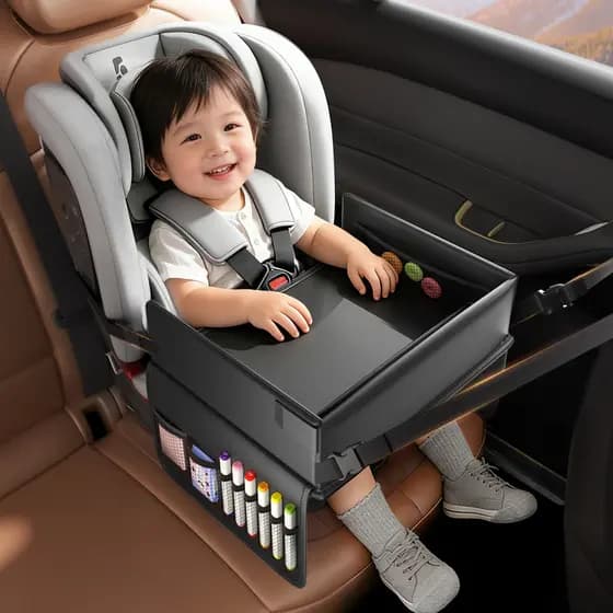 Placa de mesa pequena traseira do carro bandeja de mesa de brinquedo do bebê assento de segurança infantil mesa de janta