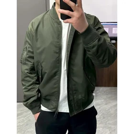 Site Oficial 399! Roupas masculinas/roupas femininas estilo militar berinjela durável à prova d'água jaqueta Bomber outo