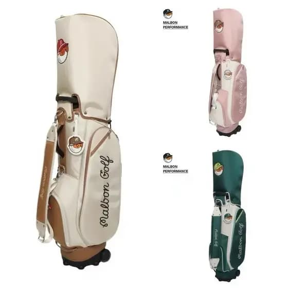 Novo estilo da coreia do sul malbon saco de golfe 26 estilo masculino feminino mesmo estilo logotipo de golfe em pé saco