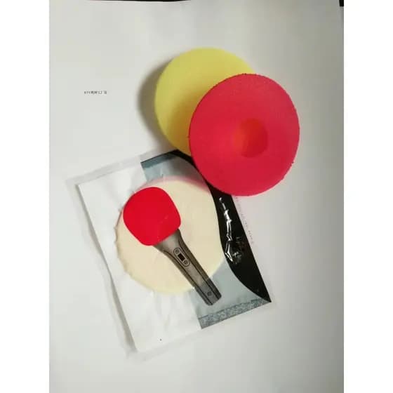 Quadrado ktv descartável em forma de o esponja microfone capa de trigo capa de microfone esponja capa de rede barra Hote