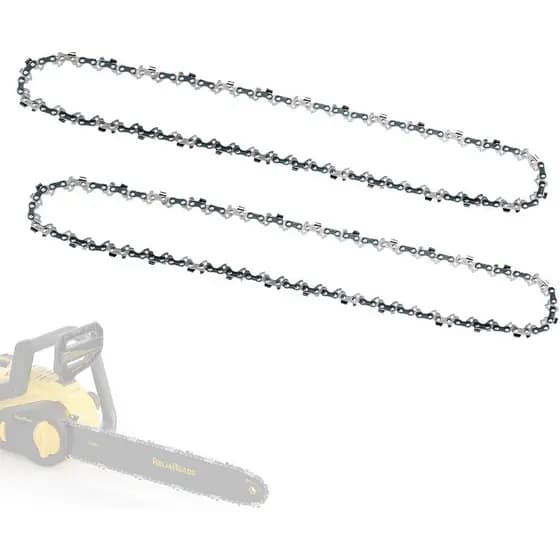 16 Inch Chain Saw Chains 2 Pack, 16 Inch Chainsaw Chains, 3/8inch LP Pitch, 043 Inch Gauge, 57 Drive Links