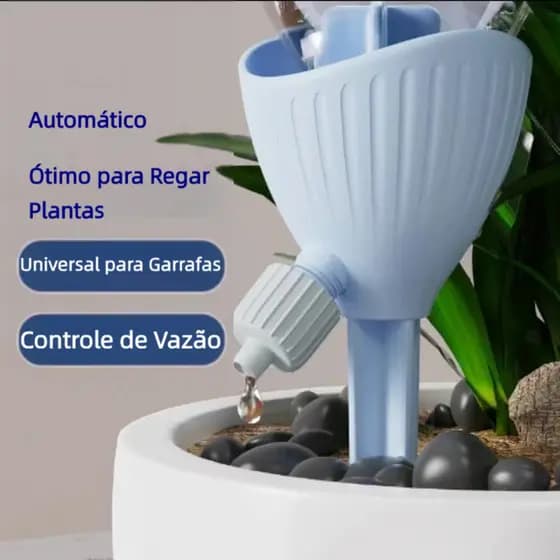 Dispositivo de rega de flores doméstico preguiçoso controlador de rega de plantas velocidade ajustável plástico automáti