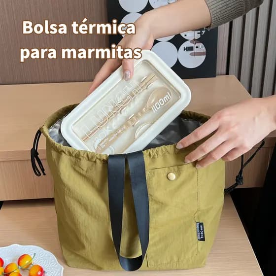 Lancheira isolada portátil Bolsa isolada para armazenamento a frio Bolsa isolada portátil à prova d'água de cor sólida B