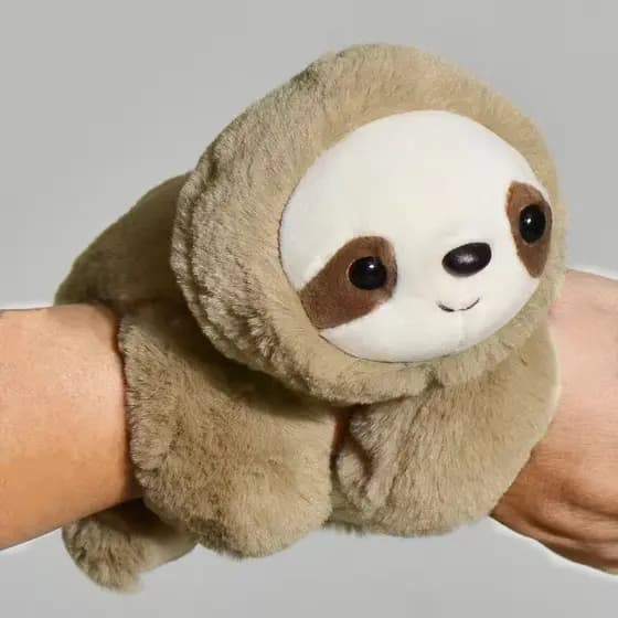 Pulseira Brinquedo De Pelúcia Fantoche De Mão Boneca animal Preguiça