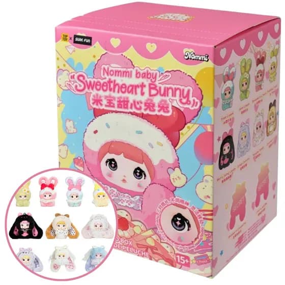 Caixa Surpresa Boneca Box Blind Box Nommi Baby Sweetheart Bunny - Top Toy
