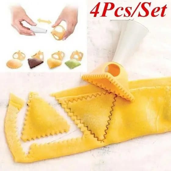 Conjunto de 4 formas para bolo/forma multifuncional criativa de plástico para bolinhos/forma para prensar massa de donut