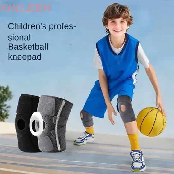 Joelheiras Infantis XINLEEN , Faixa De Proteção Ajustável Para Patela , Joelheira Esportiva Confortável