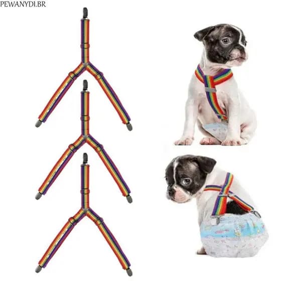 PEWANYDI Alça Anti-Queda Com Suspensório Para Cães , Clipe Elástico Ajustável Calças Fisiológicas Animais De Estimação ,