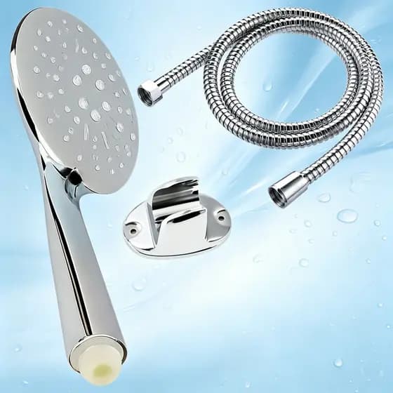 Kit Ducha Higiênica Chuveiro de Mão de Fácil Instalação na Parede Com Controle de Vazão de Água