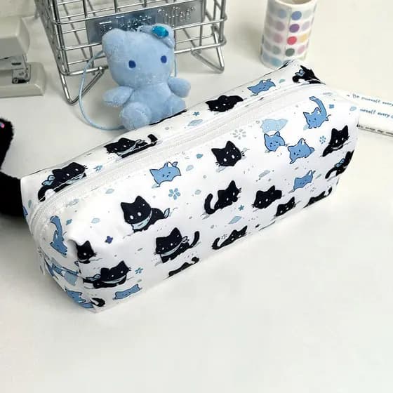 1 Piece Cute Pencil Case Super Large Capacity Makeup Bag Kawaii Gifts For Boys