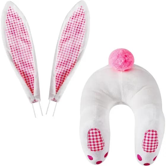 Kit de Guirlanda Decorativa de Páscoa com Rabo de Coelho, DIY, Rabo Fofo com Orelhas para Decoração de Parede de Casa, O