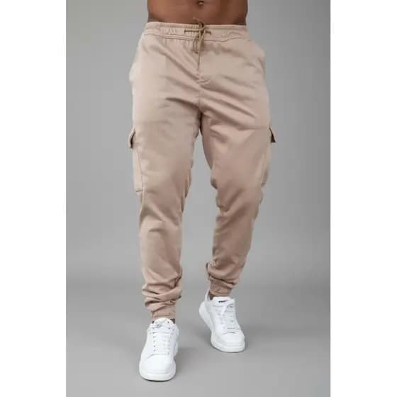 Calça Cargo Jogger Masculina Moletom