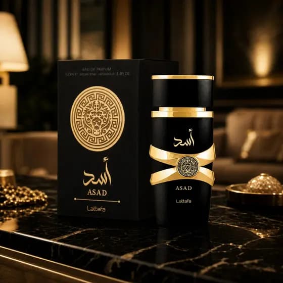 Perfume Asad Lattafa Original 100ml, Eau de Parfum, Masculino Importado Longa Duração, Perfume Árabe