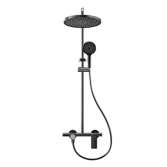 Chuveiro Sprinkler conjunto pistola de pulverização Hotel engenharia chuveiro banheiro doméstico atacado redondo cinza