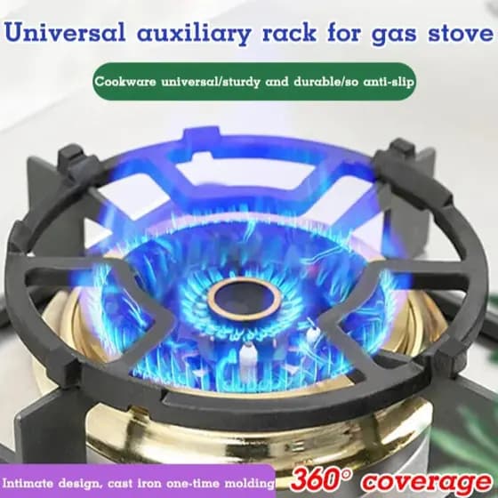 【Acessório Prático】Suporte para Fogão a Gás Grelha de Ferro Fundido 4/5 Garras Antiderrapante